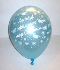.Ballon Latex 11inch/30cm Communion Bleu Clair