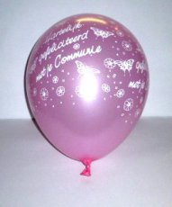 11inchcommroze .Ballon Latex 11inch/30cm Communie Roze