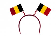 62587 Serre-tête 2 drapeaux Belgique