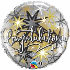 Congratulations  Ballon Hélium 45cm/18inch Elegant