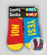 7037215 Funny Socks 'Yes! - No!'