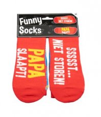 Funny Socks 'Ssst...Niet storen! Papa slaapt'