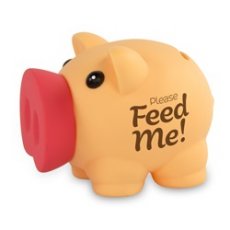 Tirelire cochon 'Please Feed me!'