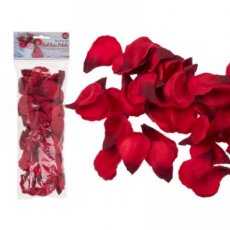 Pétales de rose décoratifs 100 pièces rouge