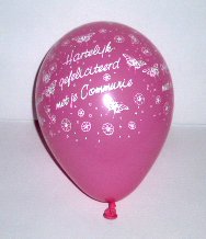 5inchcommpink .Ballon Latex 5inch/13cm Communie Roze