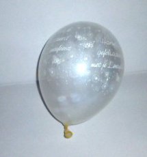 Lentefeest Ballon Latex 5inch/13cm Clear