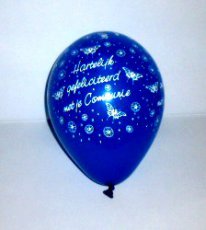 5inchcommbl Communie Ballon Latex 5inch/13cm Blauw