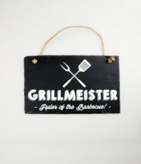 Ardoise 25x15cm 'Grillmeister'