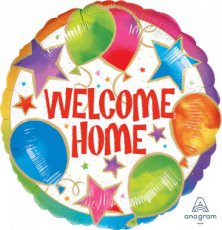 Welcome Folieballon 45cm/18" Welcome Home Stars and Balloons