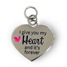 Charms for You Pendentif Cœur  - I give you my heart