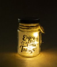 LED Star Light Little 8,5cm 'Enjoy the little things'