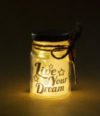 LED Star Light Little 8,5cm 'Live your dream'