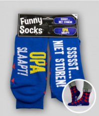 Funny socks 'Opa slaapt!'