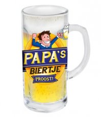 7038013 Bierglas 'Papa's biertje - Proost!'