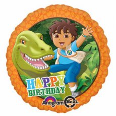 Happy Birthday Folie 45cm/18" Dinosaurus Go Diego Go
