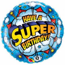 41623 Happy Birthday Folie 45cm/18" Have a Super Birthday