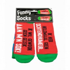 Funny socks 'Ik heb geen ochtendhumeur' sokken