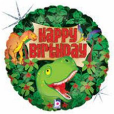 Happy Birthday Folie 45cm/18" Dinosaurus