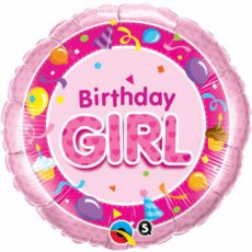 26273 Happy Birthday Folie 45cm/18" Birthday Girl Pink