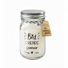 7039718 Kaars Black&White Vanilla Geurkaars - Best Friends Forever