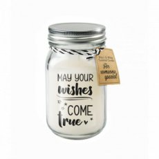 7039728 Kaars Black&White Vanilla Geurkaars - May your wishes come true