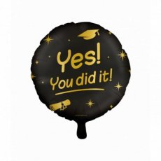 7031844 Geslaagd Folieballon 45cm/18" Yes! You did it!