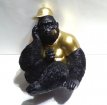 Gorilla 27 cm XL met gouden sigaar
