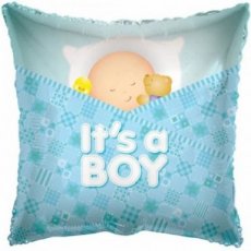 17734-18 Baby Folieballon 45cm/18" Baby Boy Sleeping