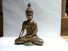 Boeddha Thai 36 cm 'Bhumisparsha'