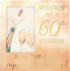 Muziek & 3D Wenskaart Gefeliciteerd met je 60e verjaardag!...