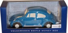 VW Beetle Spaarpot blauw18x7x6cm