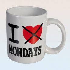 Mug I  'cœur'  Mondays
