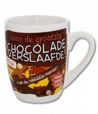 Cartoonmok Chocoladeverslaafde
