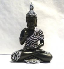 Boeddha 28 cm (zwart)
