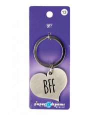Porte-clés Coeur 'BFF'