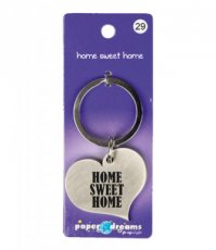 HKR29 Porte-clés Coeur 'Home Sweet Home'