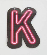 Neon Slinger Letter K