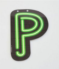 Neon Slinger Letter P