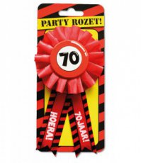 rozet12 Party Rosette '70 jaar'