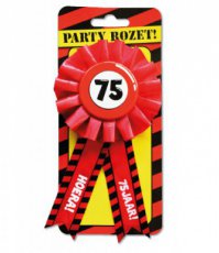rozet13 Party Rosette '75 jaar'